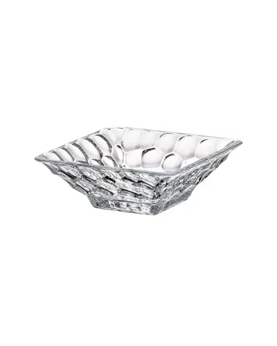 Barski Glass Square Small Pebbled Bowl