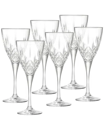 Barski Glass Stemmed Wine Glasses In Gray