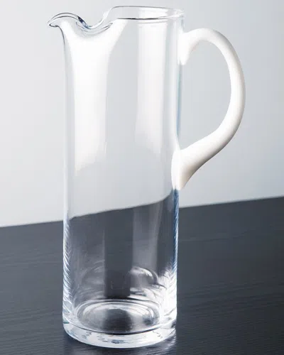 Barski Glass Straight Sided Glass Pitcher In Transparent