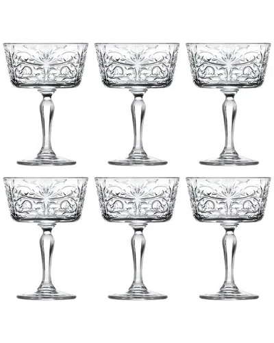 Barski Glass Tattoo Champagne Coupe In Transparent