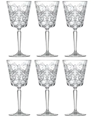 Barski Glass Tattoo Water Goblets In Transparent
