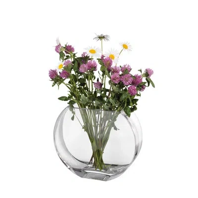 Barski Glass - Vase - Round - Classic Clear - Heavy Durable - Made In Europe - By  In Transparent