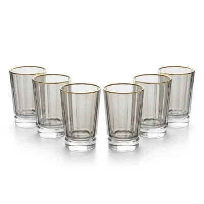 Barski Set Of 6 Highball Tumblers In Neutral