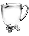 Barski Large Round Footed Glass Pitcher With Handle