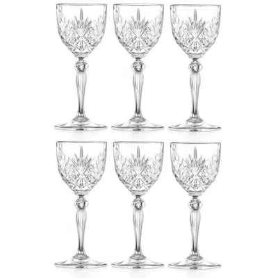 Barski Nick And Nora Mixology Glass - For Martini - Or Cocktails - Stemmed Glasses -  Set Of 6 - 4 Oz. - Eu In Clear