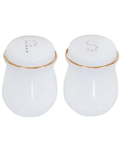 Barski Salt & Pepper Shakers With Rim