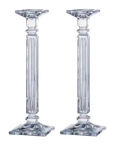 Barski Set Of 2 Crystalline 16in Candlesticks