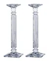 Barski Set Of 2 Crystalline 16in Candlesticks