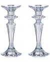 Barski Set Of 2 Crystalline 8in Candlesticks