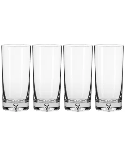 Barski Set Of 4 Crystal Highball Tumbler Glasses