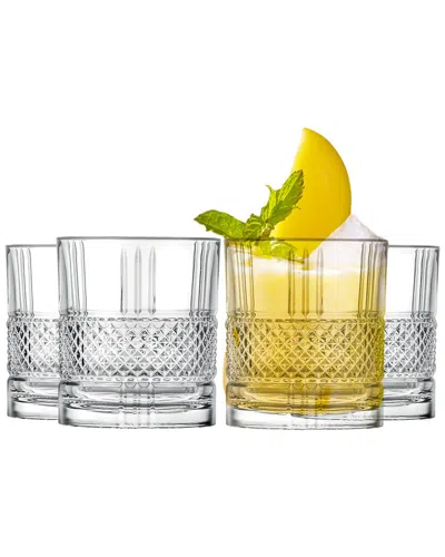 Barski Set Of 4 Dof Whiskey Glasses In Transparent