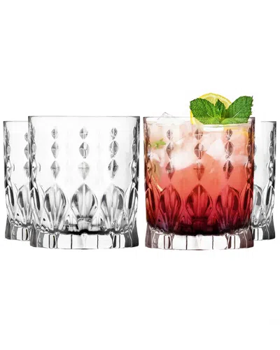 Barski Set Of 4 Dof Whiskey Glasses In Transparent