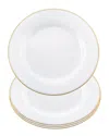 Barski Set Of 4 Plates With Rim