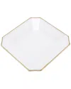 Barski Set Of 4 Square Plates With Rim In White
