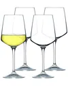 Barski Set Of 4 Stemmed Wine Glasses