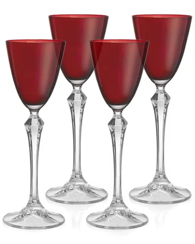 BARSKI BARSKI SET OF 4 VIVID 3OZ LIQUOR GLASSES