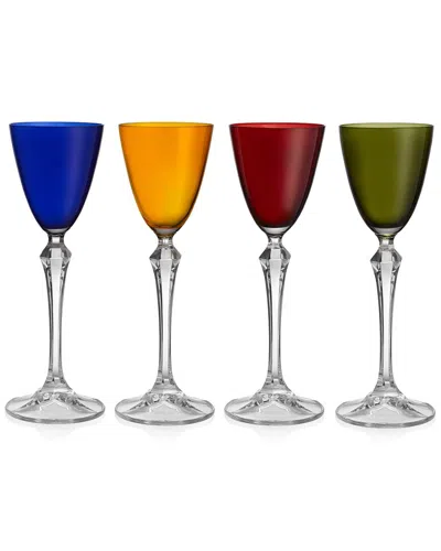 BARSKI BARSKI SET OF 4 VIVID 3OZ LIQUOR GLASSES