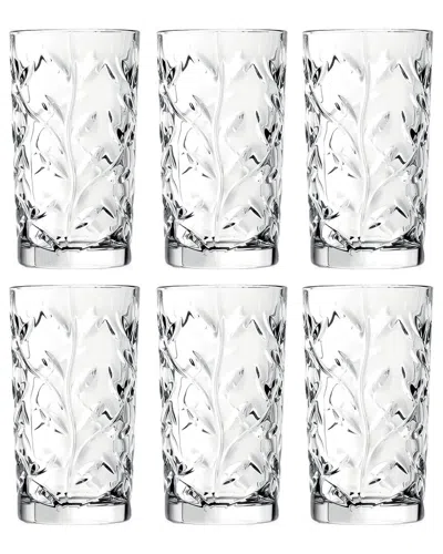 Barski Set Of 6 11.6oz Highball Glasses In Clear