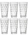 Barski Set Of 6 13oz Highball Glasses In Clear