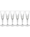 Barski Set Of 6 5.4oz Champagne Flutes In Clear