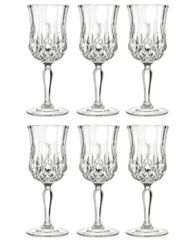 Barski Set Of 6 5.4oz Goblets In Clear