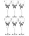 Barski Set Of 6 8.3oz Goblets In Clear