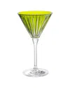 Barski Set Of 6 Colored Champagne Flutes Glasses In Green