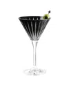 Barski Set Of 6 Colored Martini Cocktail Glasses In Black