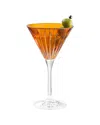 Barski Set Of 6 Colored Martini Cocktail Glasses In Brown