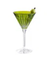 Barski Set Of 6 Colored Martini Cocktail Glasses In Green