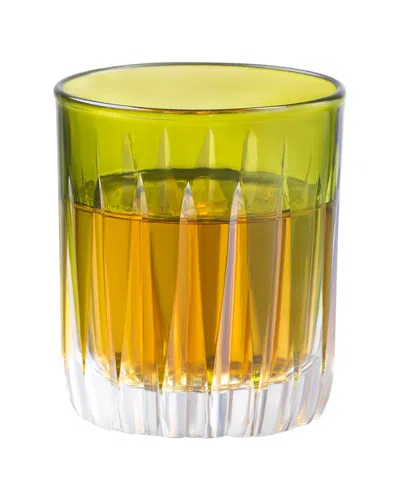 Barski Set Of 6 Colored Shot Glasses In Yellow