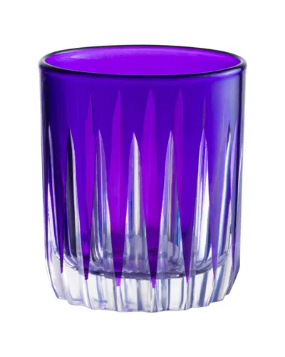 Barski Set Of 6 Colored Shot Glasses In Purple