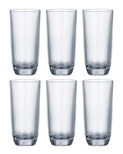 Barski Set Of 6 Crystal Highball Glasses