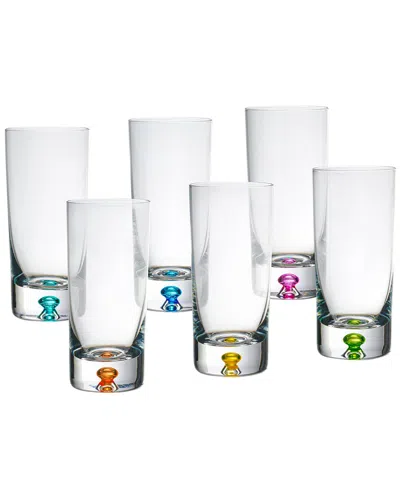Barski Set Of 6 Highball Glasses In White