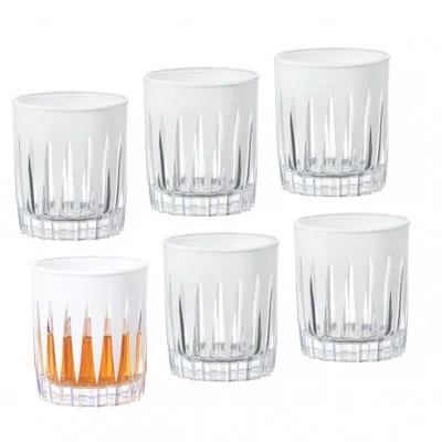 Barski Shot Glass - White Liquor Glasses - Set Of 6 - Elegant Colored Shot Glassware - White Colored - Use  In Transparent