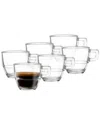 Barski Stackable Espresso Mugs In Transparent