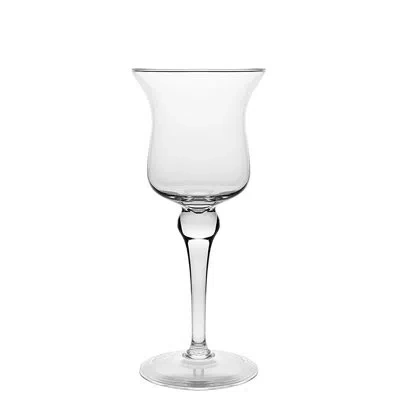 Barski Vase , Large Glass Footed For Table, Fill With Flowers Or Candles, Made In Europe By  In Clear