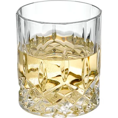 Barski Whiskey Glasses - Double Old Fashioned Rocks Glass - Set Of 4  - 10.5 oz In Clear