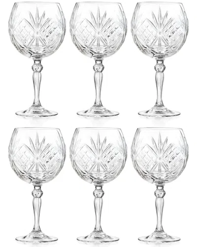Barski Wine Glasses - 18oz - Set Of 6 In Transparent