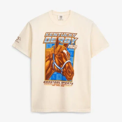 Barstool Golf Cream 152nd Kentucky Derby Horse T-shirt In Neutral