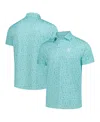 Barstool Golf Men's Aqua Wm Phoenix Open 16 Custom Printed Polo In Aqua