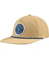 BARSTOOL GOLF MEN'S BARSTOOL GOLF KHAKI THE PLAYERS SNAPBACK HAT