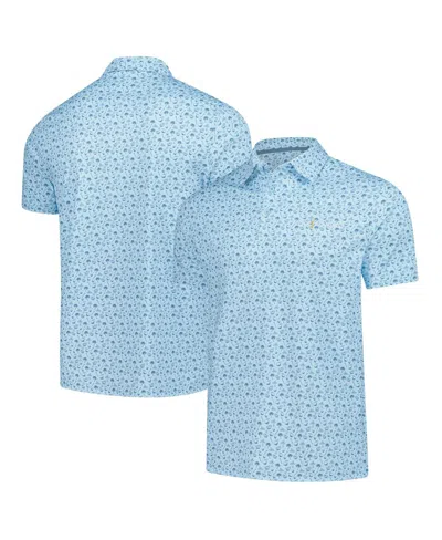 Barstool Golf Men's Light Blue The Players Florida Printed Polo Shirt