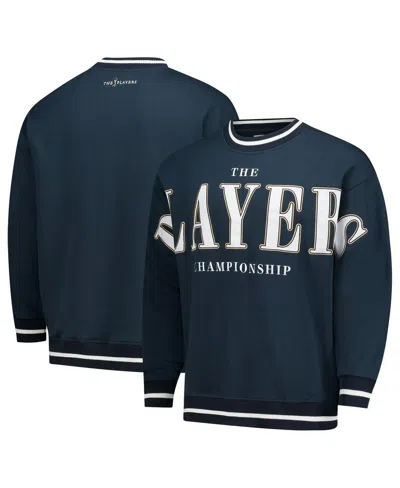 Barstool Golf Men's Navy The Players Oversized Graphic Sweatshirt In Blue