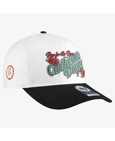 Barstool Golf X '47 Men's And Women's White Kentucky Derby Run For The Roses Churchill Downs Hitch Adjustable Hat In Multi