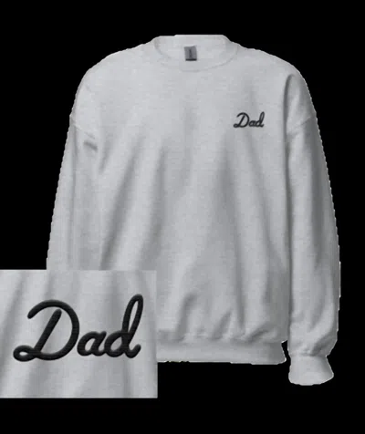 Barstool Sports Dad Embroidered Crewneck In Grey