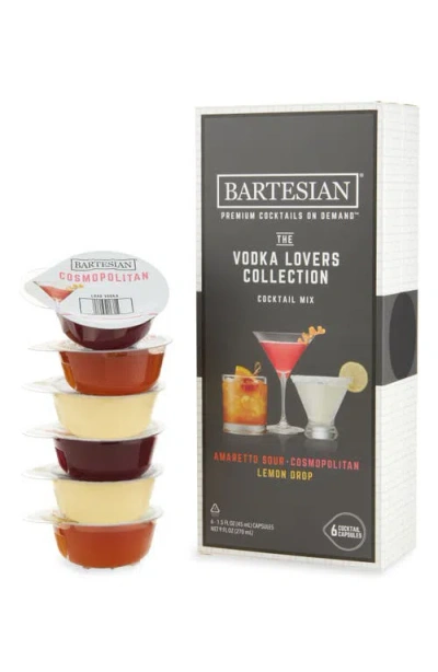 Bartesian Vodka Lovers Collection 6-pack Cocktail Capsules In Transparent
