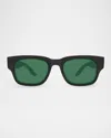 Barton Perreira 50.5mm Acetate Rectangular Sunglasses In Black
