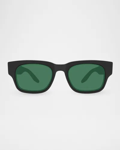 Barton Perreira 50.5mm Acetate Rectangular Sunglasses In Black