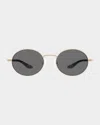 Barton Perreira Anamcara Metal Oval Sunglasses
